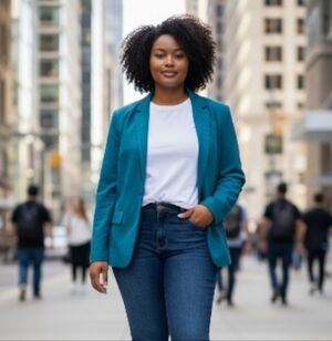 Investments Turquoise Women's Blazer
